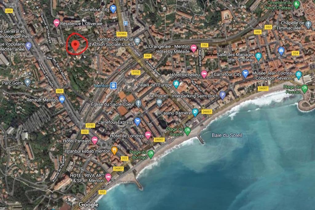 Le Montfleuri- Centre-Ville - Parking Prive - Vue Mer Menton Extérieur photo