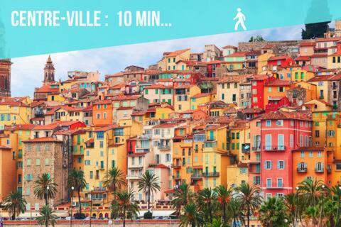 Le Montfleuri- Centre-Ville - Parking Prive - Vue Mer Menton Extérieur photo